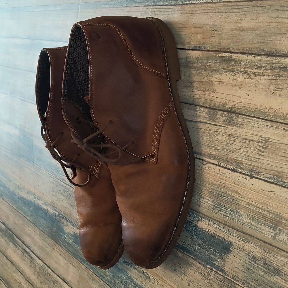 Timberland Brown Leather Lace Up Boots Size 11.5 Men's